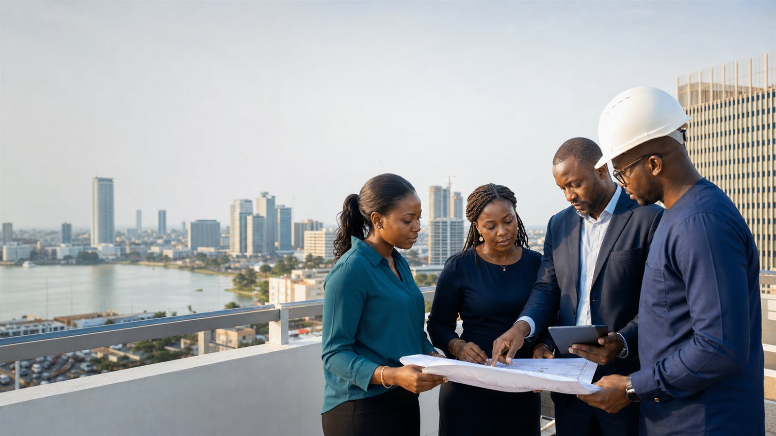 Professionnels ivoiriens au travail à Abidjan